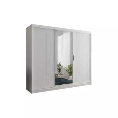 Šatníková skriňa s policami 250/62 TEDRA - biela