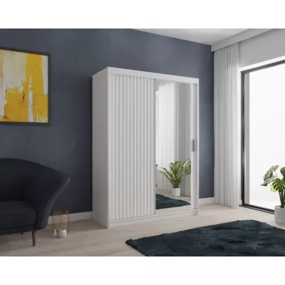 Šatníková skriňa so zrkadlom 150/62 TEDRA - biela