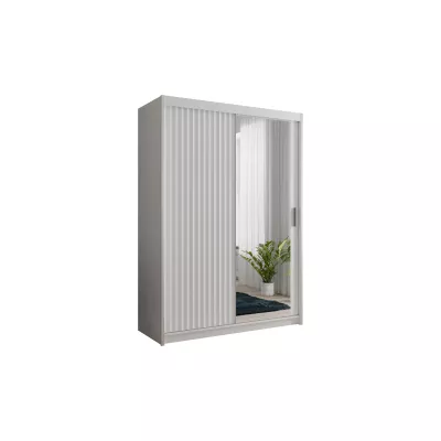 Šatníková skriňa so zrkadlom 150/62 TEDRA - biela