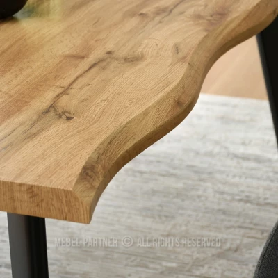 Jedálenský stôl 160x90 VISAR - dub / čierny