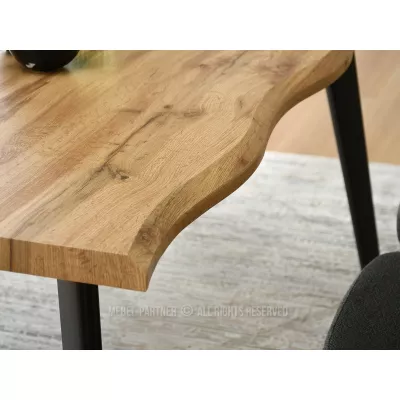 Jedálenský stôl 160x90 VISAR - dub / čierny