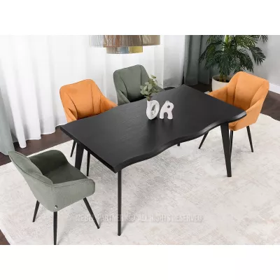 Jedálenský stôl 160x90 VISAR - čierny