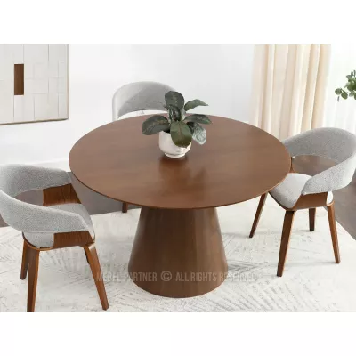 Okrúhly jedálenský stôl 120 cm DONIS - orech