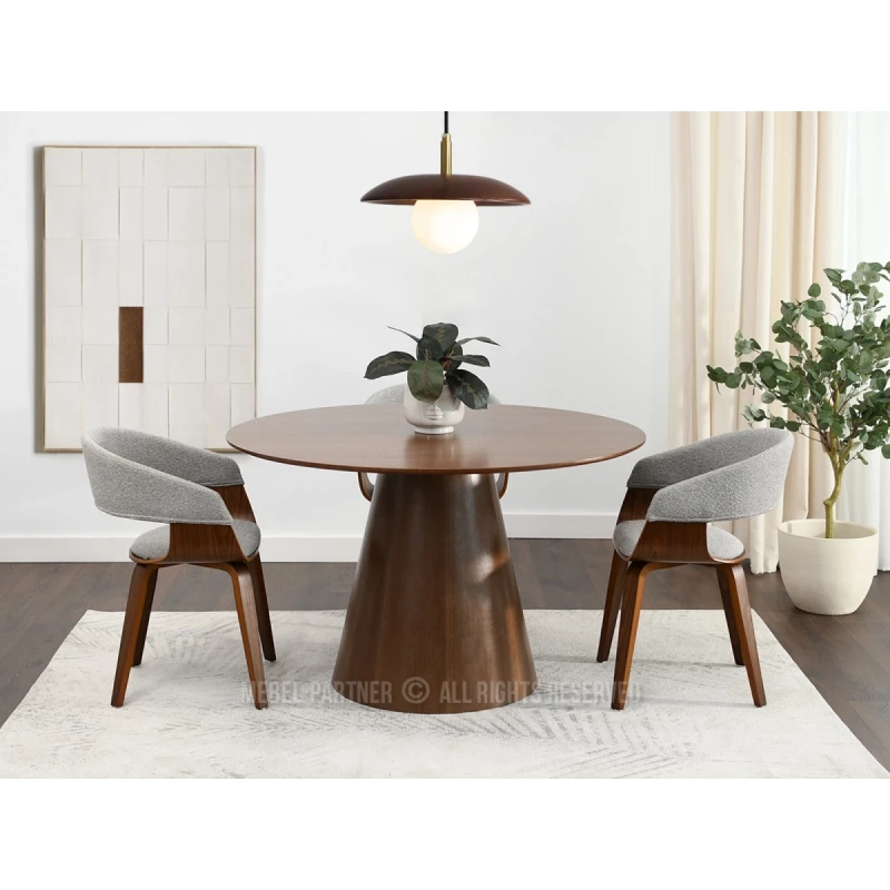 Okrúhly jedálenský stôl 120 cm DONIS - orech