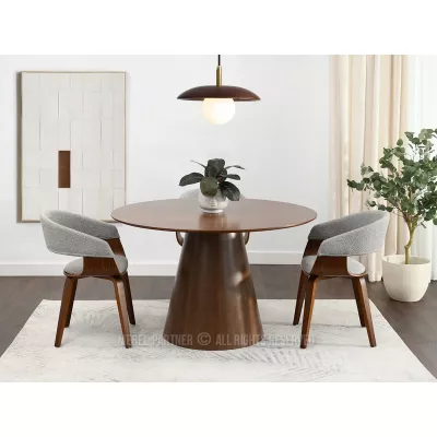 Okrúhly jedálenský stôl 120 cm DONIS - orech