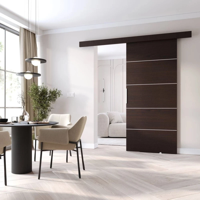 Posuvné interiérové dvere BARRET 2 - 76 cm, wenge