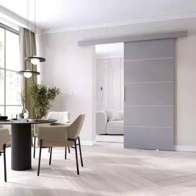 Posuvné interiérové dvere BARRET 2 - 76 cm, šedé