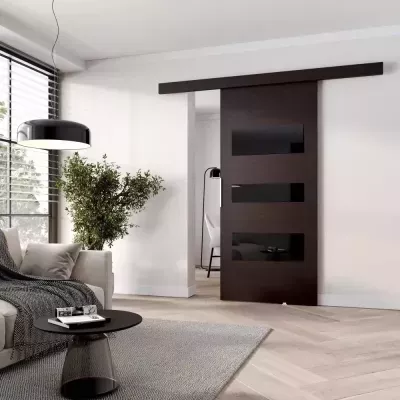 Interiérové dvere na stenu BARRET 3 - 76 cm, wenge