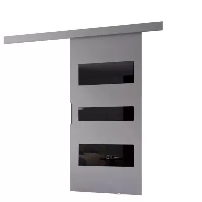 Interiérové dvere na stenu BARRET 3 - 76 cm, šedé
