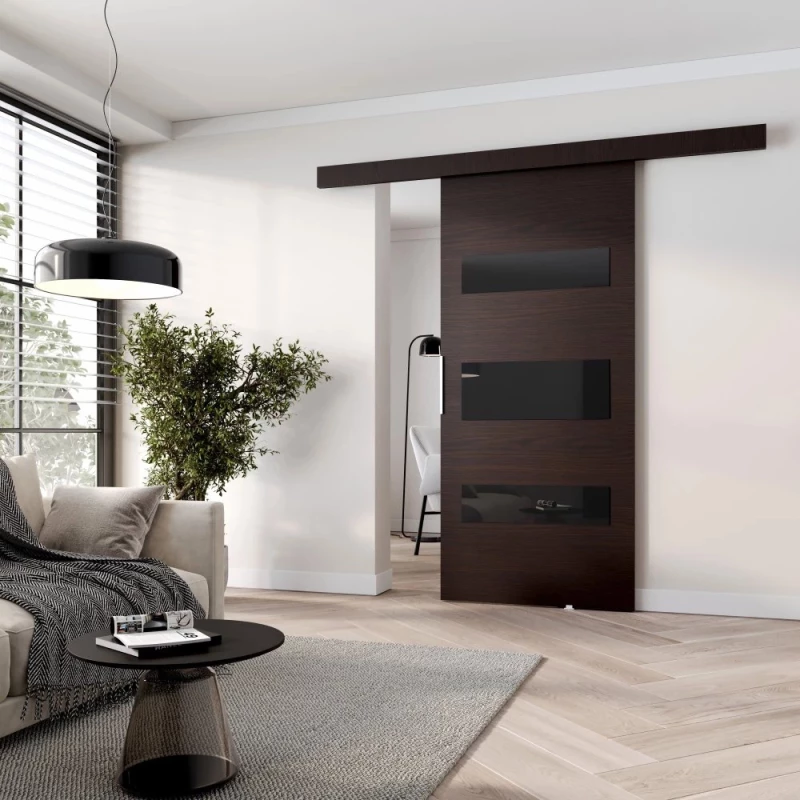 Posuvné dvere BARRET 4 - 106 cm, wenge