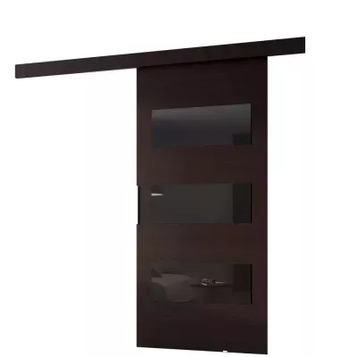 Posuvné dvere na stenu BARRET 5 - 96 cm, wenge