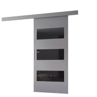Posuvné dvere na stenu BARRET 5 - 96 cm, šedé