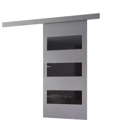 Posuvné dvere na stenu BARRET 5 - 96 cm, šedé