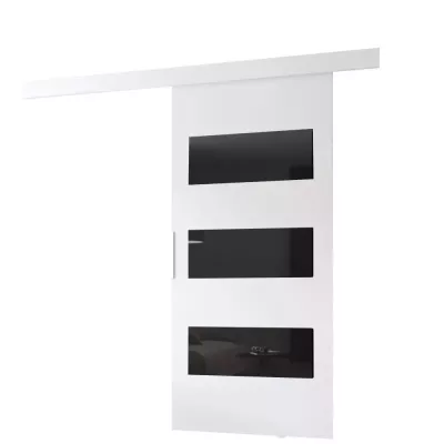 Posuvné dvere na stenu BARRET 5 - 96 cm, biele
