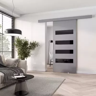 Posuvné interiérové dvere BARRET 6 - 96 cm, šedé