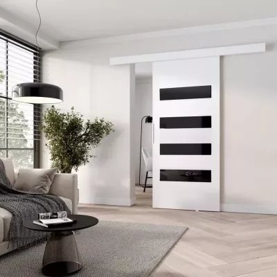 Posuvné interiérové dvere BARRET 6 - 96 cm, biele