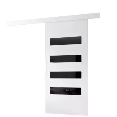 Posuvné interiérové dvere BARRET 6 - 76 cm, biele