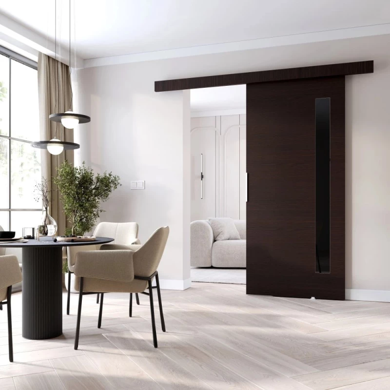 Interiérové dvere na stenu BARRET 7 - 76 cm, wenge