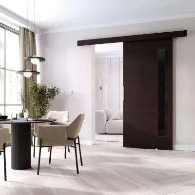 Interiérové dvere na stenu BARRET 7 - 76 cm, wenge