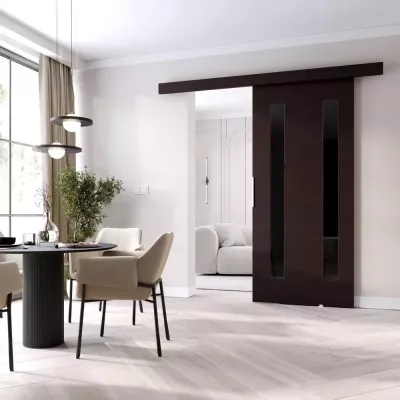 Posuvné dvere BARRET 8 - 96 cm, wenge