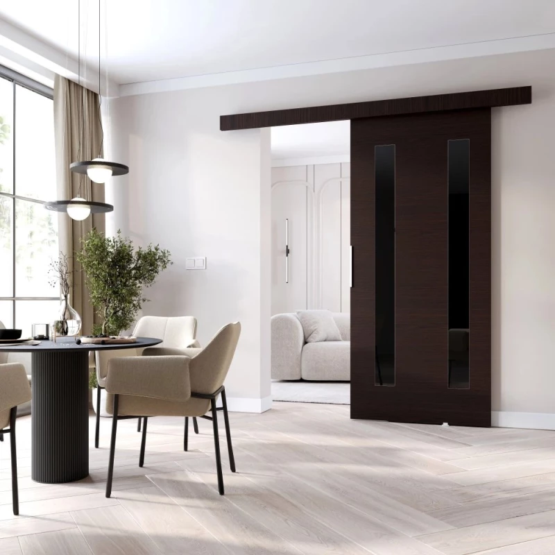 Posuvné dvere BARRET 8 - 96 cm, wenge