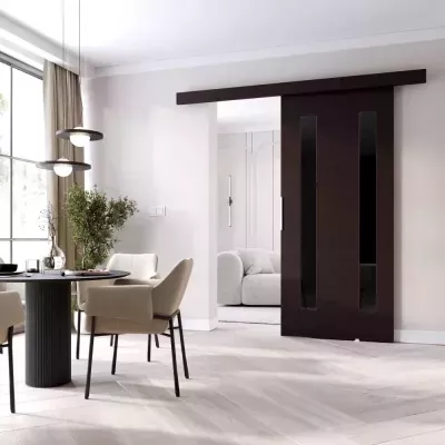 Posuvné dvere BARRET 8 - 96 cm, wenge