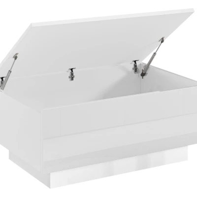 Konferenčný stolík 90x60 cm NORAN - mramor biely