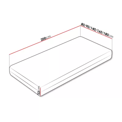 Pružinový matrac 80x200 CHICA KOMFORT