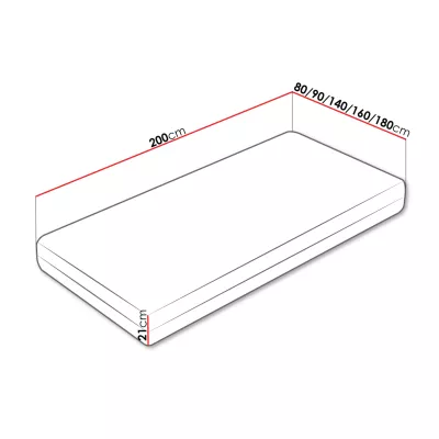 Pružinový matrac 80x200 CHICA