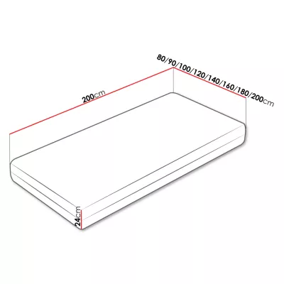 Taštičkový pružinový matrac 100x200 HUALIN