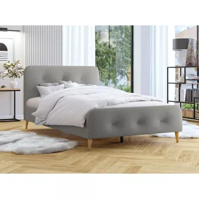 Čalúnená manželská posteľ bez matraca 180x200 CANDY - šedá