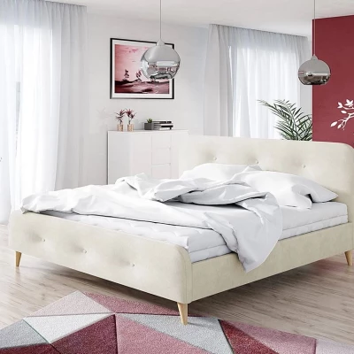 Čalúnená manželská posteľ bez matraca 180x200 CANDY - béžová