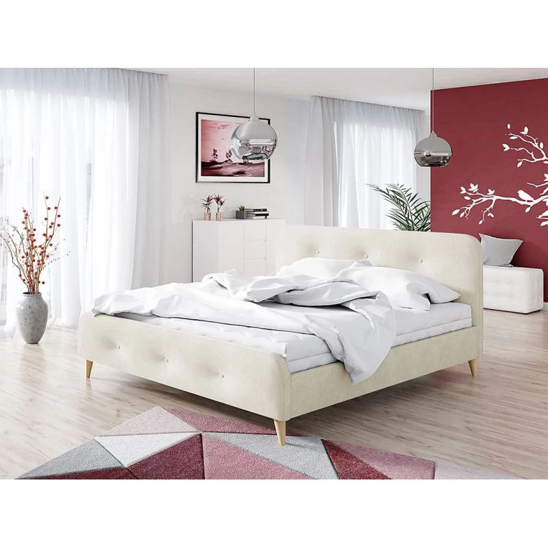 Čalúnená manželská posteľ bez matraca 180x200 CANDY - béžová