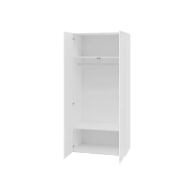 Úzka šatníková skriňa 90 cm CRATO - biela
