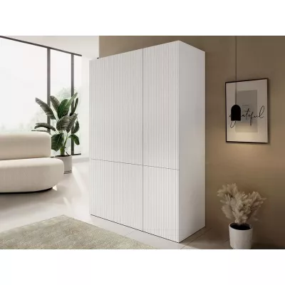 Šatníková skriňa 135 cm CRATO - biela