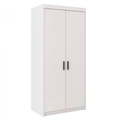 Úzka šatníková skriňa 90 cm ARCATA - biela