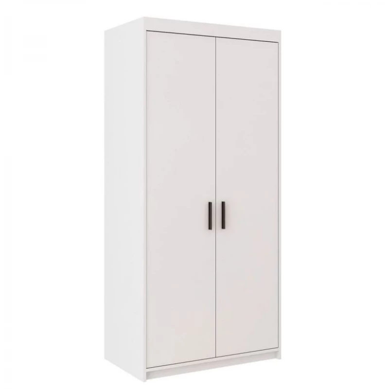 Úzka šatníková skriňa 90 cm ARCATA - biela