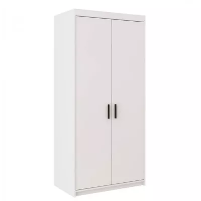 Úzka šatníková skriňa 90 cm ARCATA - biela