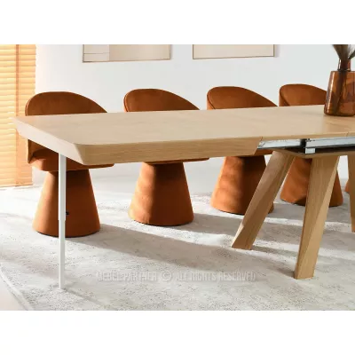 Rozkladací jedálenský stôl 180(380)x100 ZENON - dub