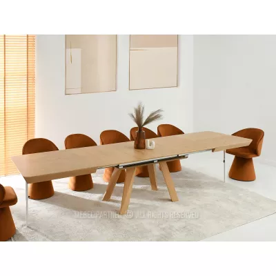 Rozkladací jedálenský stôl 180(380)x100 ZENON - dub