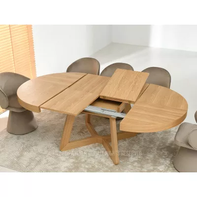 Okrúhly rozkladací stôl 130(230)x130 SABRIN - dub