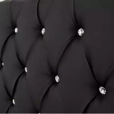 Čalúnená manželská posteľ 180x200 ESCALON - biela ekokoža