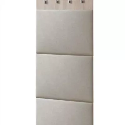 Vešiak s čalúnenými panelmi ARINA - dub sonoma / béžový