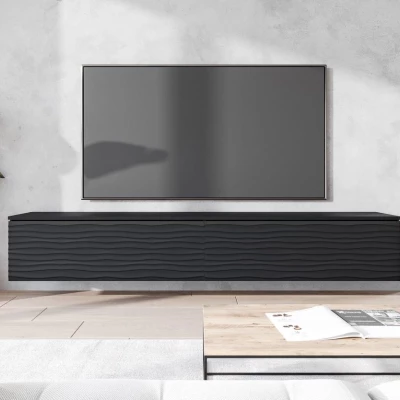 TV stolík s LED osvetlením 180 cm WILLA D - čierny grafit 2