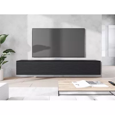 TV stolík s LED osvetlením 180 cm WILLA D - čierny grafit 2