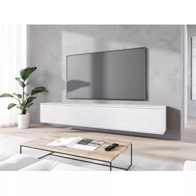 TV stolík s LED osvetlením 180 cm WILLA D - biely 2