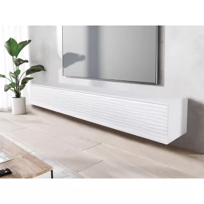 TV stolík s LED osvetlením 180 cm WILLA D - biely 2