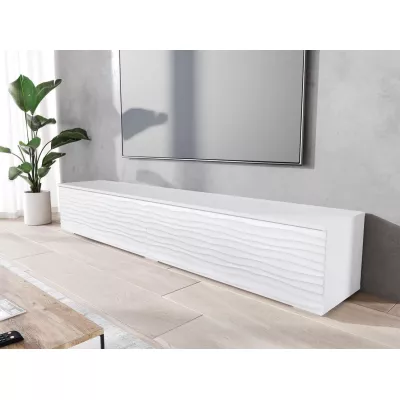 TV stolík s LED osvetlením 180 cm WILLA D - biely 2