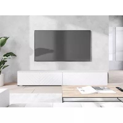 TV stolík 180 cm WILLA D - biely 1