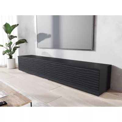 TV stolík 180 cm WILLA D - čierny grafit 2